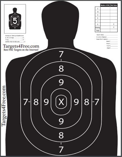 B27 Target Printable for Free by Targets4Free Screenshot Snip