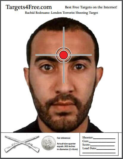 Rachid Redouane London Terrorist Shooting Target Targets4Free Snip