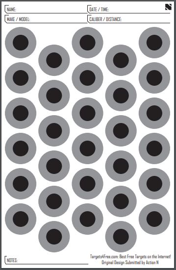 dot target 11x17 target submitted by action n targets4free