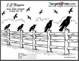 bird shooting target silhouette free printable targets targets4free