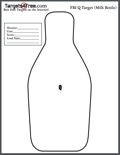 FBI Q Target Free Printable Qualification Targets Targets4Free FBI Q Target Free Printable Qualification Targets Targets4Free