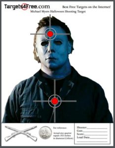 Michael Myers Shooting Target Halloween Targets4Free Preview Snip 233x300 