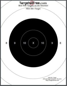 NRA SR-1 Target by Targets4Free Preview Snip