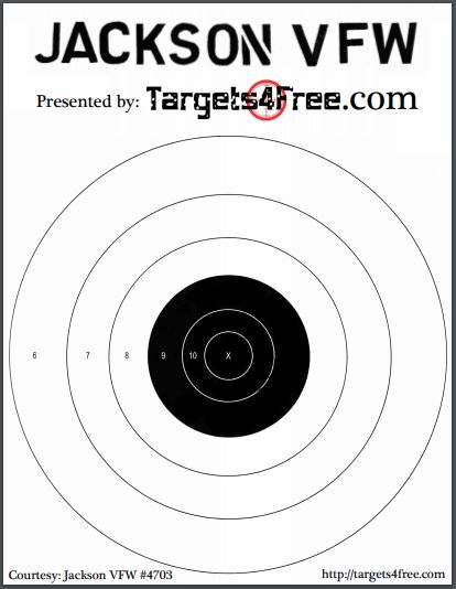 Large Bullseye Target VFW by Targets4Free