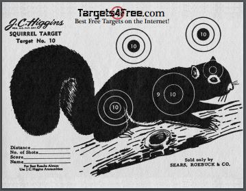 printable animal targets