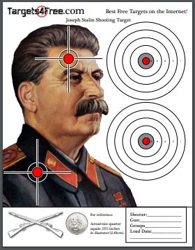 Joseph Stalin shooting target by Targets4Free