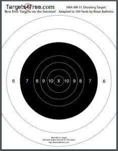 NRA MR-31 Target (Printable for Free!) - Targets4Free