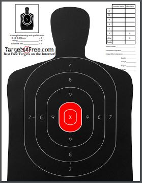 B29 Target Red Center Printable Silhouette Free Adapted By Targets4Free Preview Snip